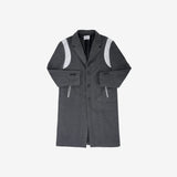 Zao Color Matching Long Coat