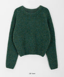 Cat mix color crop knit
