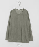 Riona summer see-through round over knit