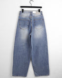 Jones Light Washing Denim Long Wide Pants
