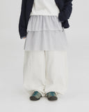 [BAONHAUS] Okone cut cotton wide balloon pants