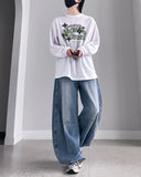 Curve Dart Volume Denim Pants