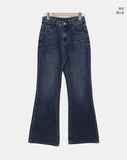 Moi Vintage Washed Flare Denim Pants