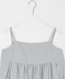 Mulkey Nylon Pocket Shirring String Layered Sleeveless Blouse