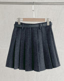 Laren Pleated Mini Skirt (Belt set)