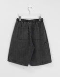 [Unisex] Katrin Washing Denim Banding Bermuda Pants