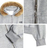 Mace Fur Hooded Zip-up