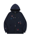 [2-WAY] Mushroom Stitch Zip-Up