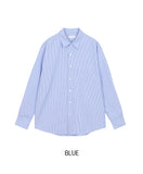 Miu Summer Striped Cotton Shirt