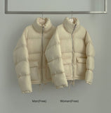 High-Neck Big Pocket High Quality Loose Couple Thick Padding