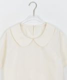[BAONHAUS] Kepping round collar short sleeve blouse