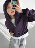 WALLY STRIPE HOOD ZIP-UP