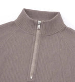 Carter Ribbed Half-Zip Short Sleeve Tee
