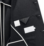 Theo No Collar Half Jacket