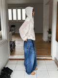 FRONT POCKET WIDE DENIM