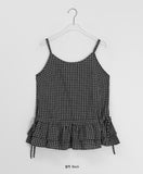 Jabel Check Frill Layered Sleeveless