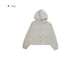E-ring String Windbreaker Hood Zip-up