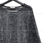 Confuse shine see-through knit