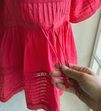 Abel Square Punching Lace Blouse