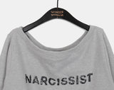 Nar Off Shoulder Loose Fit Pile Sweatshirt
