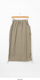 Warmogu Cargo Shirring Long Skirt