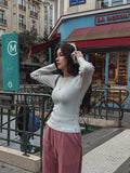 [U-BASIC] Herona Round Ribbed Knit
