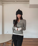 Methi Button Henley Long Sleeve
