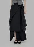 Tsol Unbalanced Wrap Skirt