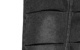 Rising black blue strap wide pants