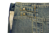 Qwerty Denim Pleated Mini Skirt