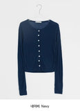 Siho Summer See-Through Tencel Cardigan