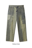 Patch week denim pants