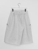 [unisex] Gineu Snap Button Bermuda Banding Pants