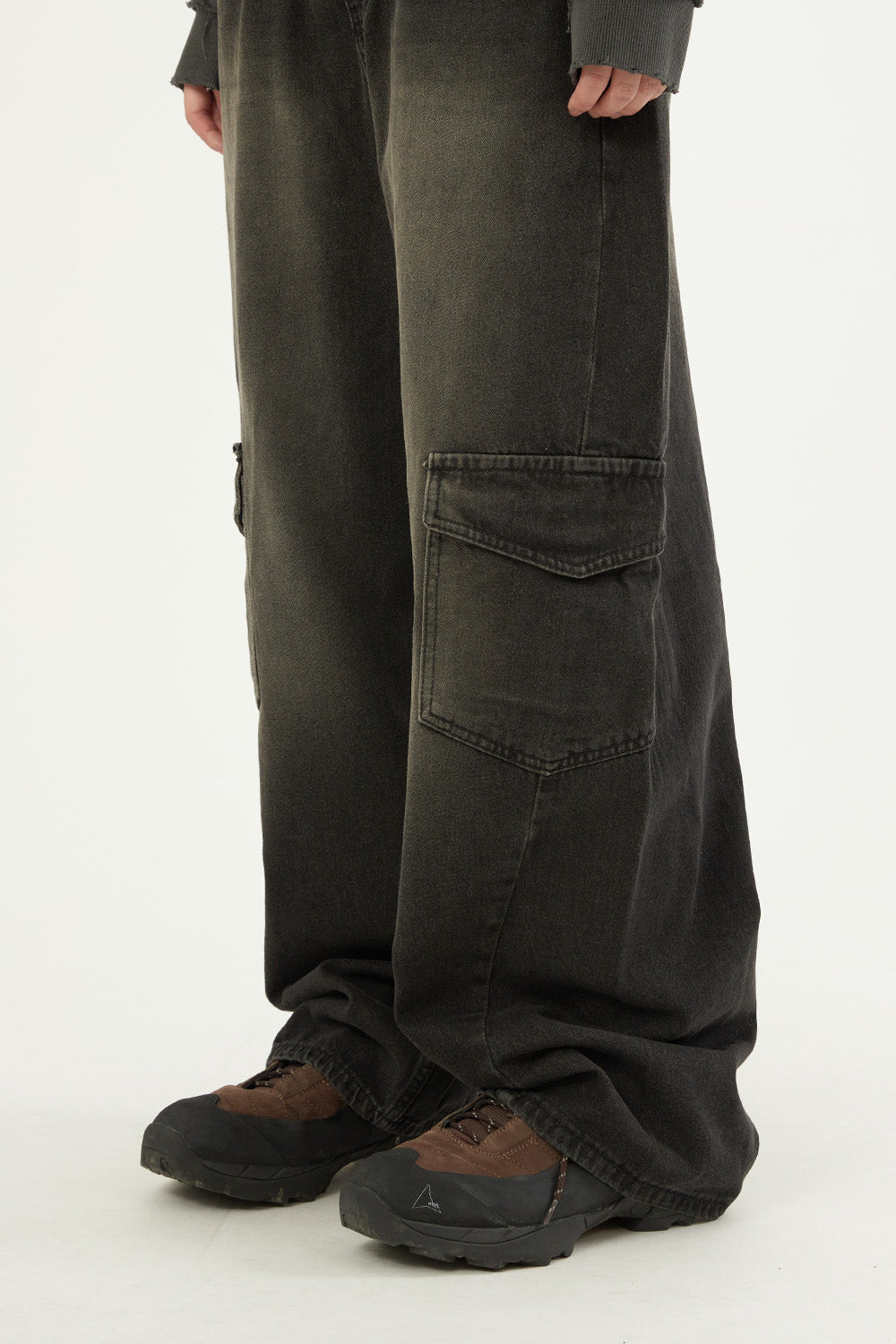 【Raucohouse】Zenith knee pocket wide pants 