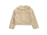 Lanne Shearling Collar Short Fur Jacket