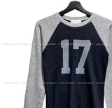 Seventeen raglan ribbed long sleeves