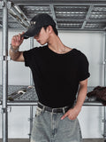 [LANARCH] Basic U-Neck Short Sleeve T-Shirt