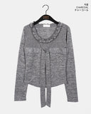 Lido Frill Ribbon Strap T-Shirt