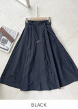 Kelly Flare Banding Long Skirt (Belt Set)