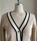 Sade Color Matching Cardigan