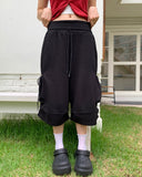 Movic Banding Pintuck Cargo Bermuda Pants
