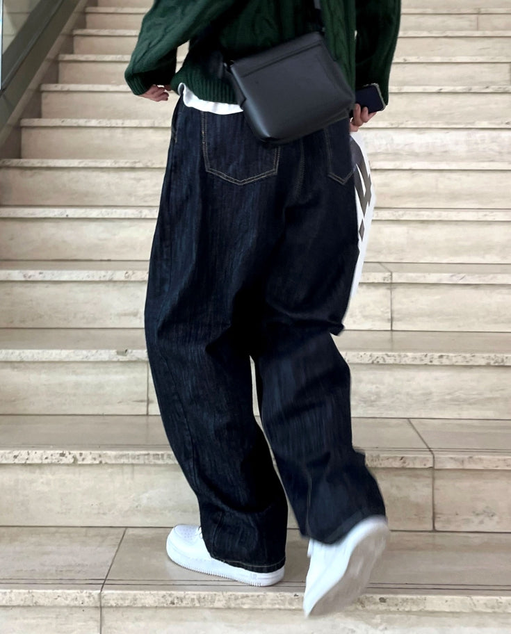 【COSYHARU】Slab Detail Semi-Wide Denim COSYHARU (コシハル) - スラブディテールセミワイドデニム