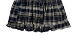 Hippo Check Frill Tiered Long Skirt