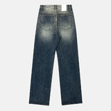 Growing cat washed bootcut denim