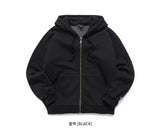 Dust pigment hood zip-up