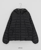 [Unisex] Shindu Hood Duck Down Lightweight Padding Jacket Jumper - 100% Duck Down