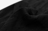 Cable open collar knit