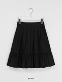 Pendling Pintuck Shirring Banding Midi Skirt