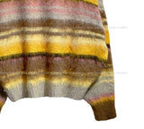 Sherbet mohair stripe knit