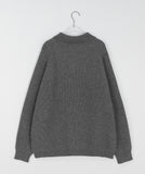 [BAONHAUS] Poinin color matching half zip-up knit